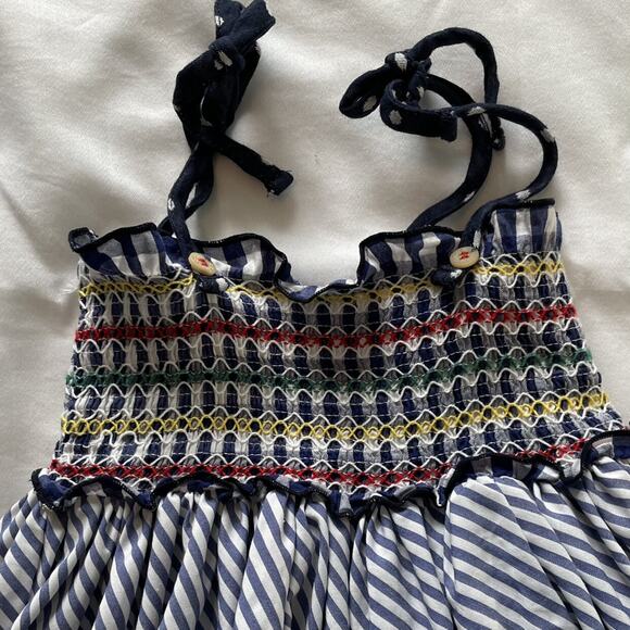 Clan C Bubble Smocked Zigzag Romper Size 12M - Picture 8 of 10